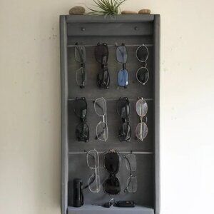 Handcrafted Solid Wood Sunglasses/Glasses Rack